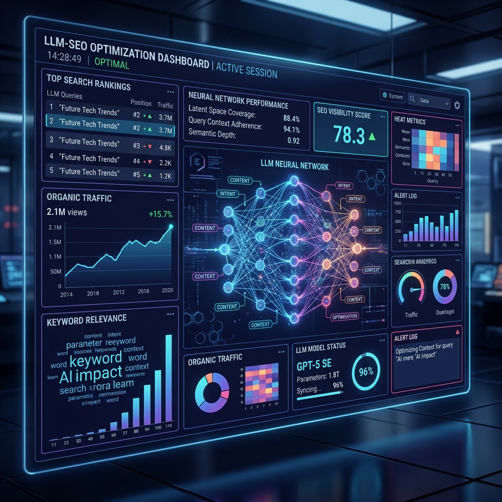 LLM Search Engine Optimization in 2026: Winning Perplexity, ChatGPT & Claude Featured Graphic by HighSoftware99